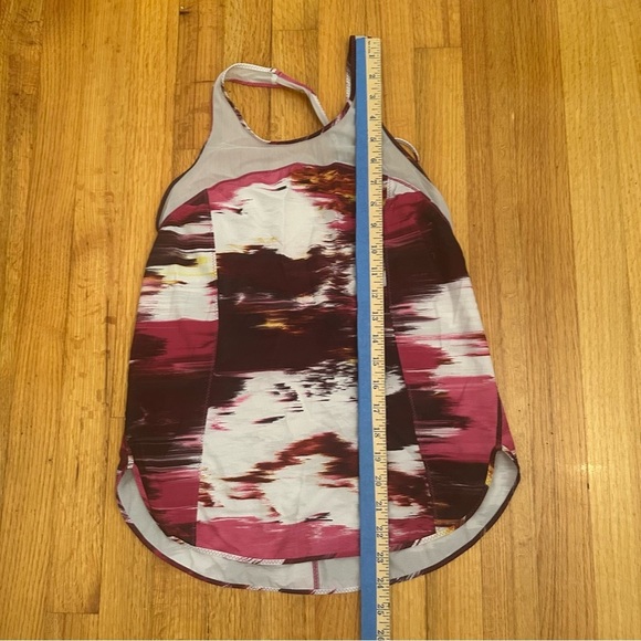 Lululemon 5 Mile Singlet pink Duck Sauce Pink Brown White(k11) - Picture 13 of 13